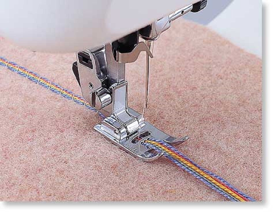 Brother SA157 7mm Cording Foot 5 hole for all low shank & snap-on sewing machine