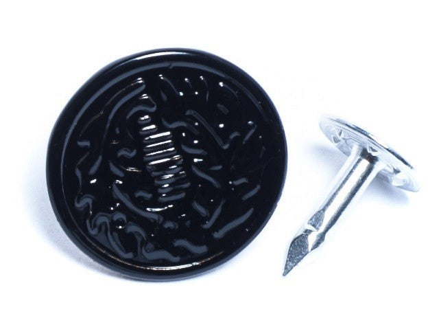 Jeans Button, Oak Leaf Design 17mm (5/8") diameter CHOOSE COLOR choose quantity