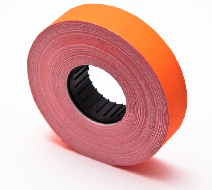 Motex Mx 6600 2 Line Label ORANGE 100 X 800 (TOTAL 80,000) Plus Free INK, USA