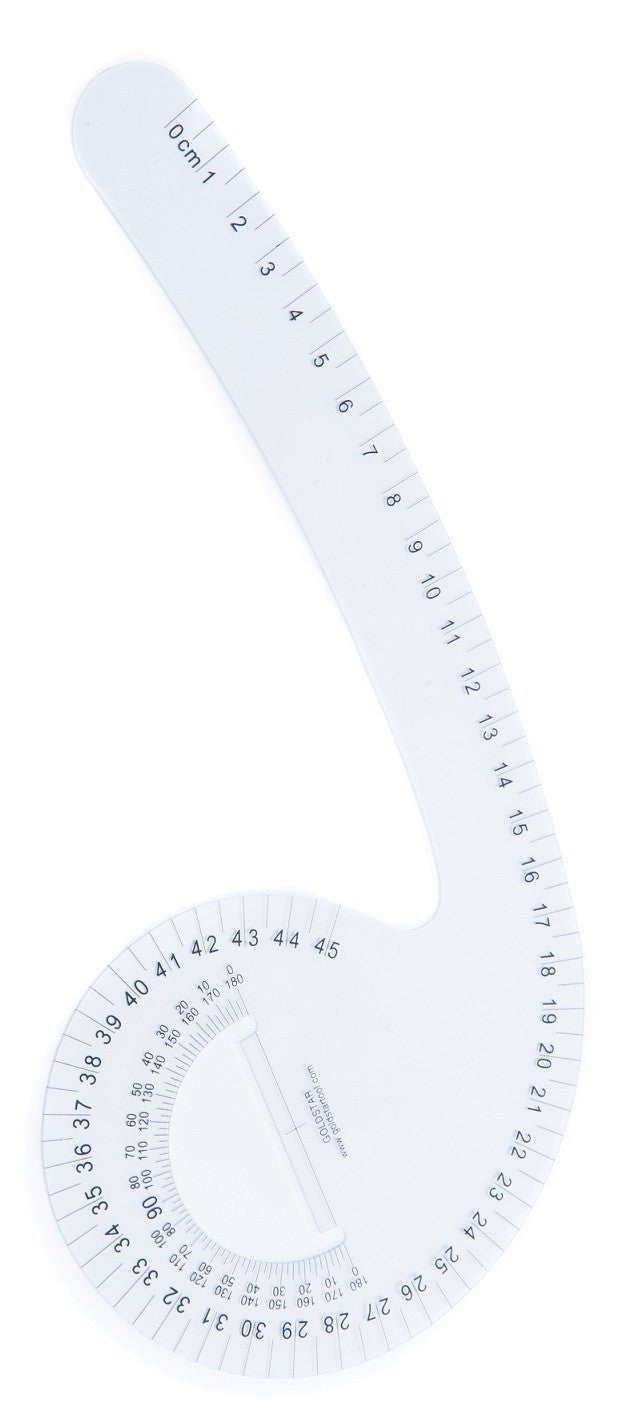 designers & pattern makers Curved Tailor's Rule, Armhole, 40cm Multiuse USA SALE