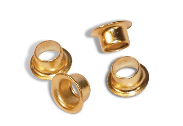 200 pcs GOLD Eyelets Grommets self piercing 5/32" #000 for garment & crafts