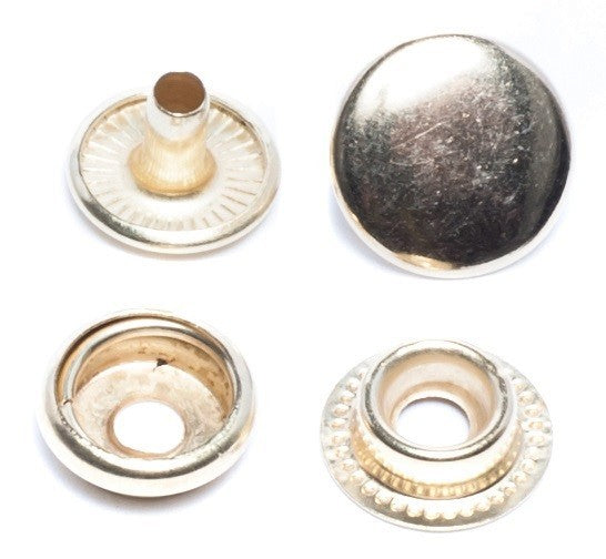 DUBLE CAP 24 Ligne 15mm (5/8") Ring Snaps 4 Part Durable,heavy duty & sturdy USA