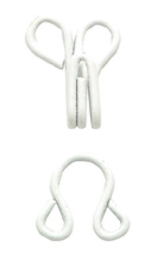 sew-on Hooks & Eyes 24 or 144 sets all steel nickle plated choose color & size