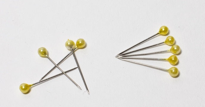 Ball Head Pins 1-3/4" yellow Color 1000 pcs perfect for sewing, draping,quilting
