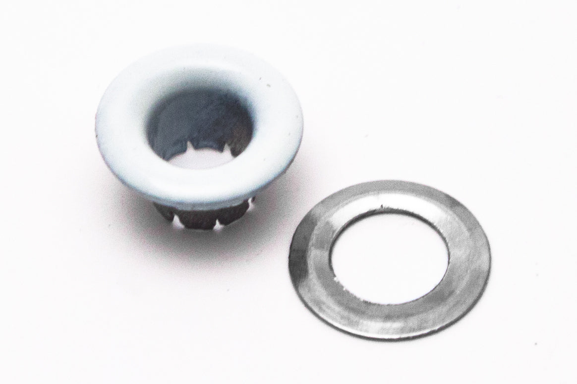1000 WHITE Eyelets + 1000 washers self piercing 5/32" #000 for garment & crafts