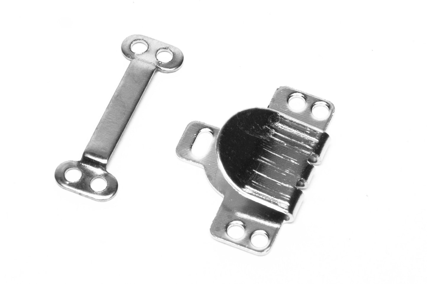 Trouser / Skirt Hooks & Bars (9.5mm flat) 200 SET all steel nickle plated sew on