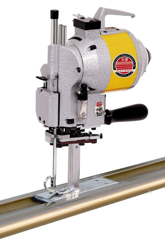 5" Straight fabric end cutter machine up to 96" across ,semi automatic complete
