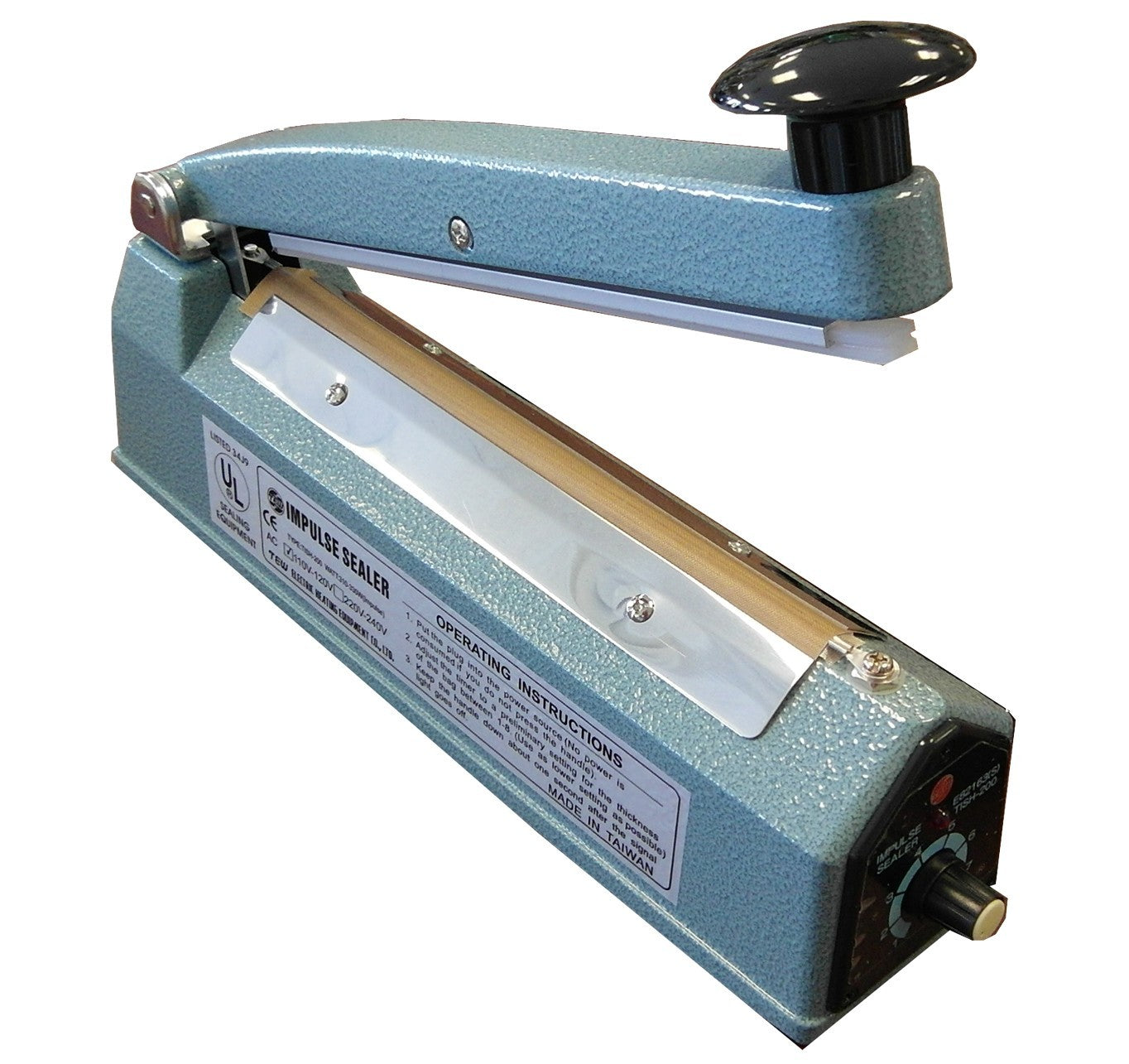 16" Impulse Manual Heat Sealing Machine,Extra element set & teflonstrip included