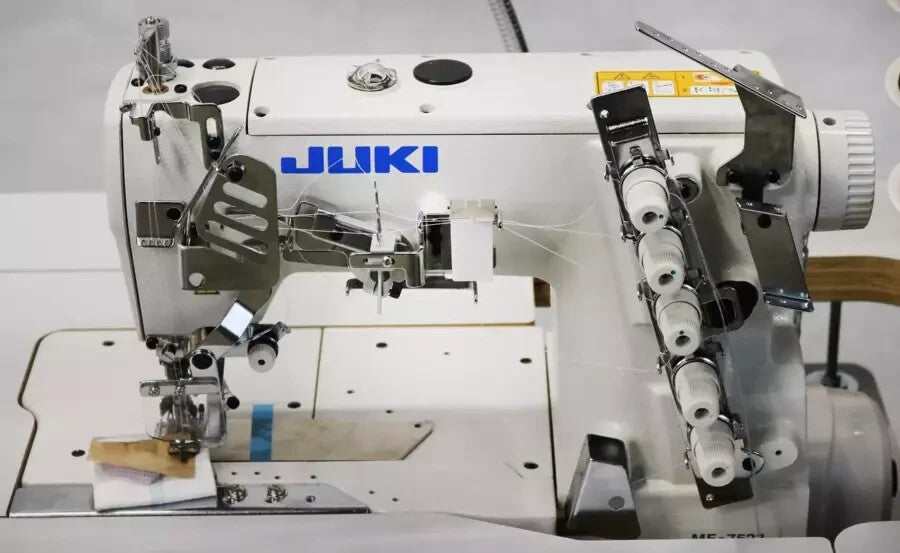 JUKI MF-7523 3 Needle Coverstitch Sewing Machine + Table + Motor FREE SHIPPING