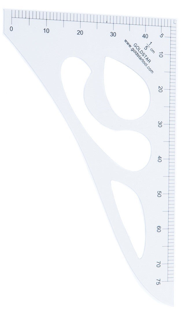 designers & pattern makers Curved Tailor's Rule, Multiuse, 1/5 centimeter scale
