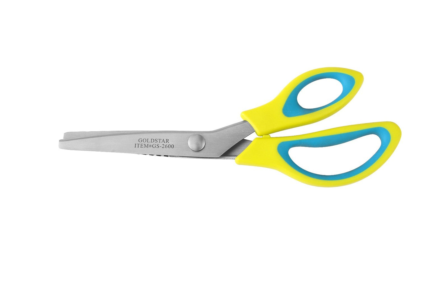 Pinking Shears 9" with ergonomic soft cushion plastic handle,great for fabric &,