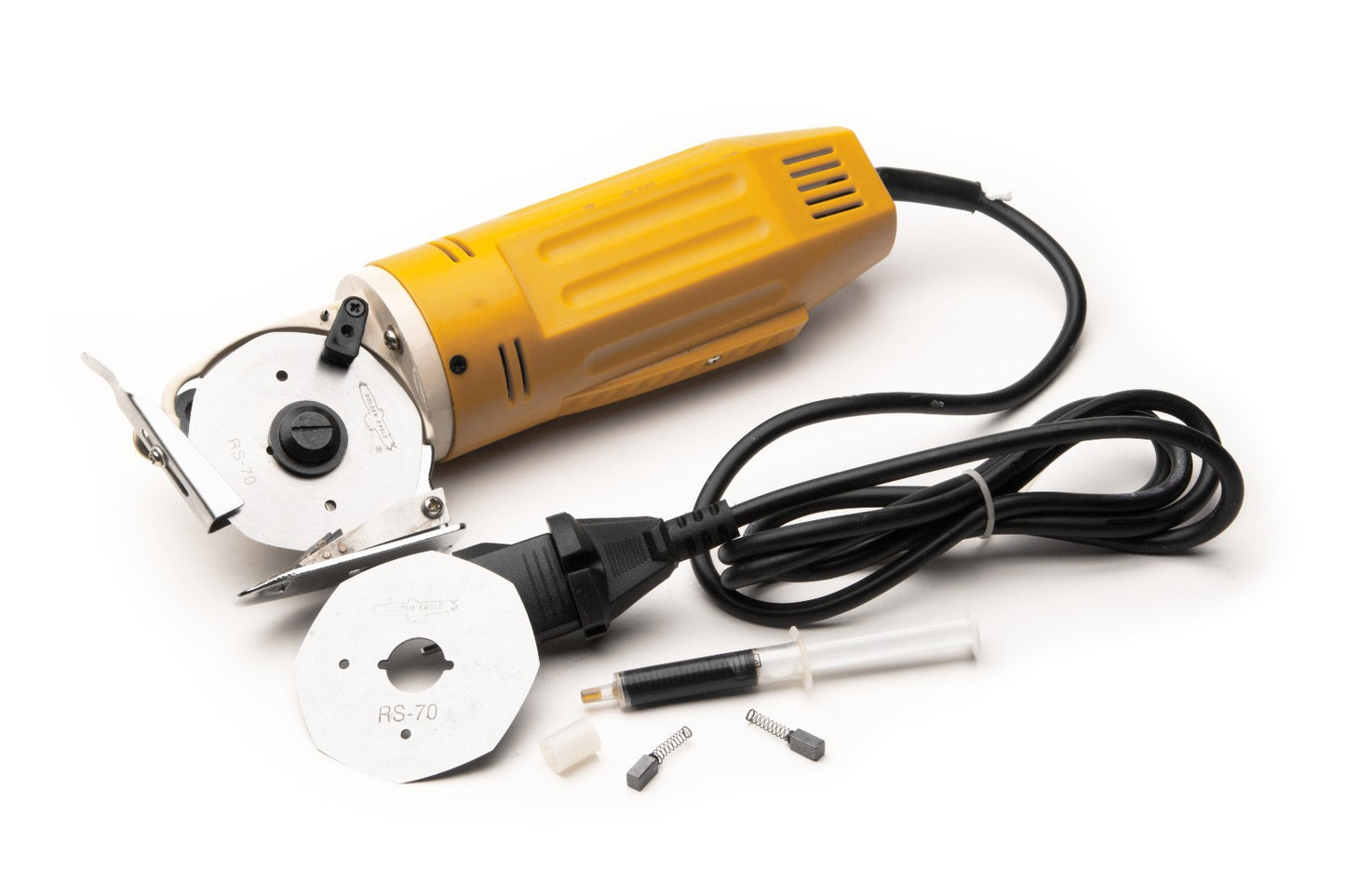 Electric Rotary Fabric mini Cutter Shears 110V,2-3/4" blade & self sharpener