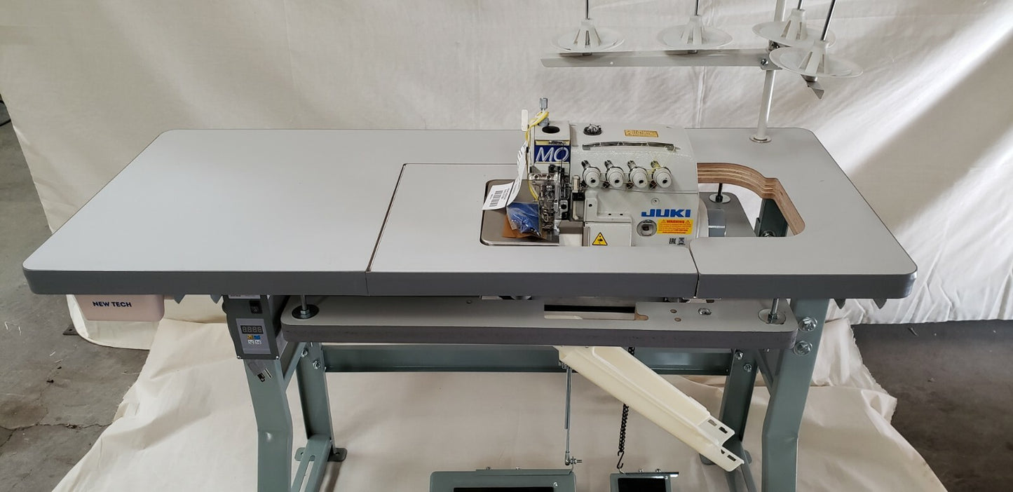 Juki 4-Thread Overlock Sewing Machine w/Table & Servo Motor (MO-6814S) COMPLETE