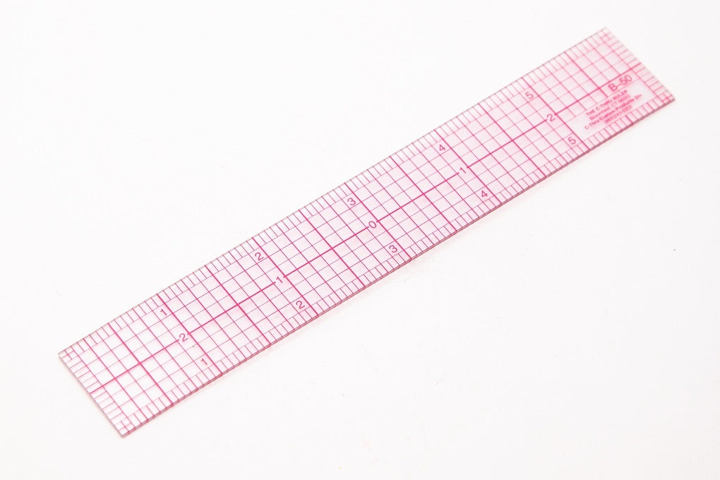 C-Thru 8ths Graph Beveled Transparent Rulers 1" x 6" (item# b-50) must have usa