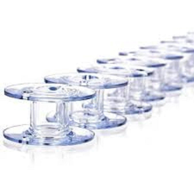100 Singer Class 15 Clear Bobbins 006066008 BROTHER PART# SA-156,DROP IN BOBBIN