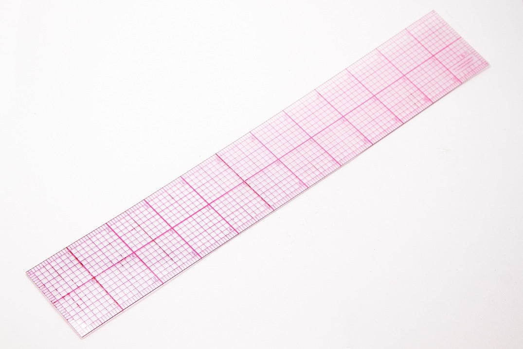 C-Thru B-70 8ths Graph Beveled Transparent Rulers 2" x 12" 16ths to the inch USA