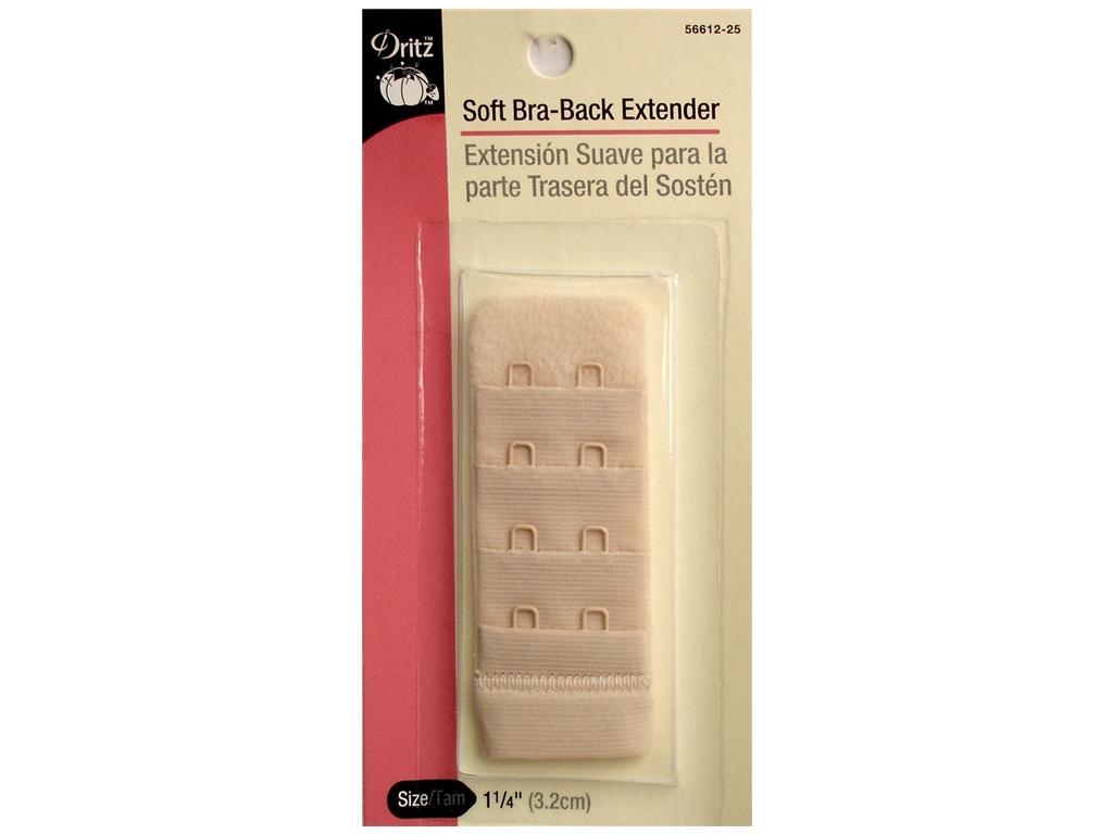 LOT OF 4 Soft Bra Back Extenders - Beige 1-1/4" FREE SHIPPING US SELLER