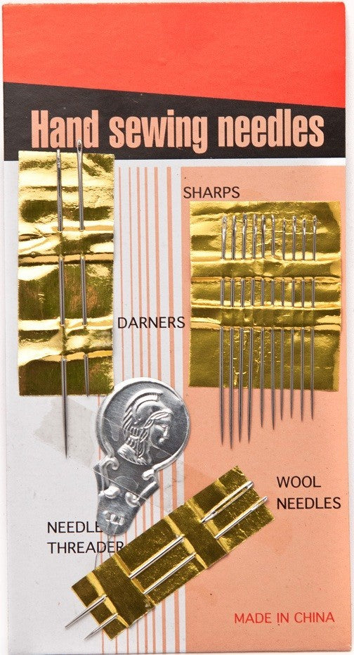 PACK OF 6 Hand Sewing Needles - 14 needles/pack Needle Threader US SELLER