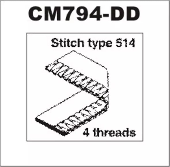 Consew CM794-DD High-Speed 4-Thread Industrial Overlock Serger Sewing Machine