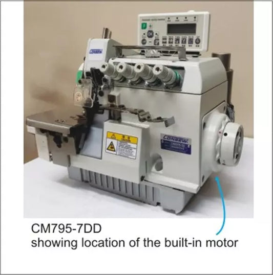 Consew CM795-7-DD Automatic Direct-Drive 5-Thread Overlock Industrial Sewing Machine