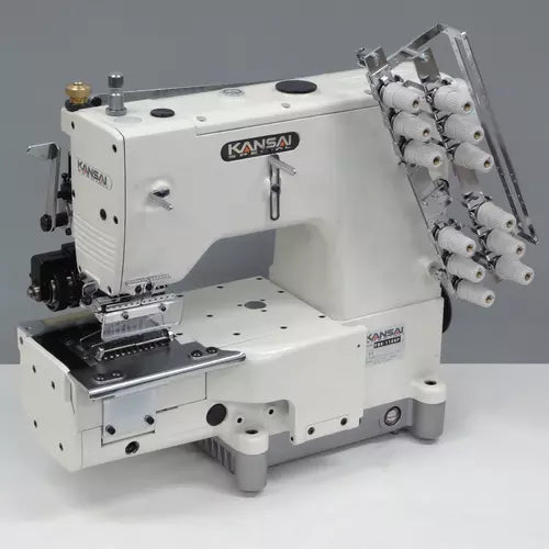 Kansai Special FBX-1104PR 4 Needle Waistband With Puller Industrial Industrial Sewing Machine With Table and Servo Motor