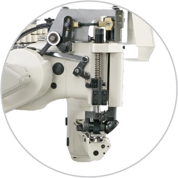 JUKI MS-3580 Feed-off-the-Arm 3-Needle Chainstitch Machine Industrial Sewing Machine with Table and Motor