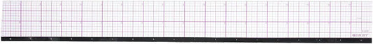 Westcott 8ths Graph Beveled Ruler Metal Edge 18-Inch