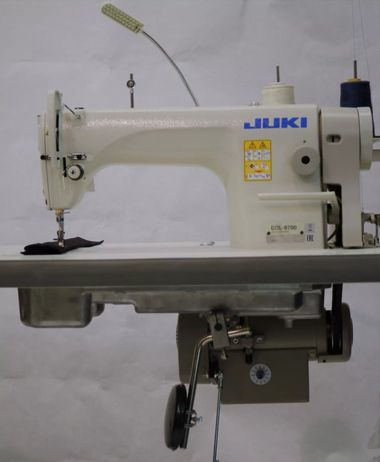 JUKI DDL-8700 High-Speed Single Needle Straight Lockstitch Industrial Sewing Machine With Table and Servo Motor