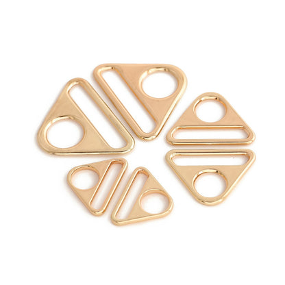 Triangle Buckle Solid cast large D Ring snap hook adjusters,CHOOSE SIZE,COLOR