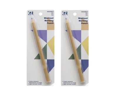 PACK OF 2 Blue Fabric Marking Pencil, Extra Thick, Great for Quilting, NON SMEAR