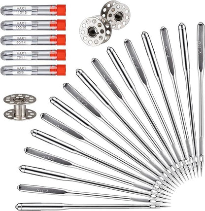 SEWING NEEDLES KIT HAX1 100 PCS Universal Sewing Machine Needle w/ Storage Tubes