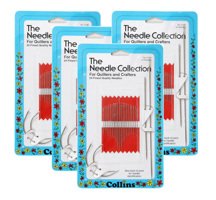 PACK OF 4 Collins The Needle Collection 24 Ct. Finest Quality Needles Quilting