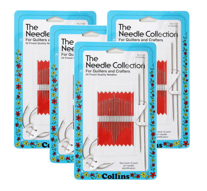 PACK OF 4 Collins The Needle Collection 24 Ct. Finest Quality Needles Quilting