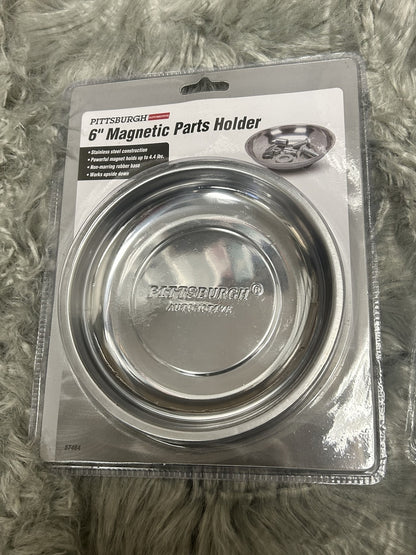 SET OF 2 LARGE 6" and MEDIUM 4" Magnetic Parts Holder PITTSBURGH Automotive