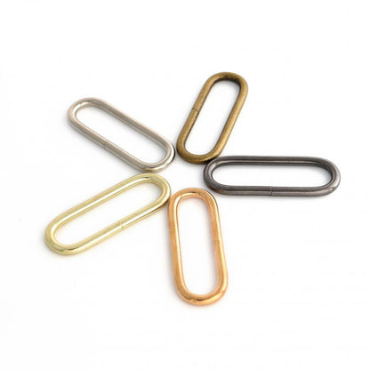 Oval Ring,Metal Ring Welded ,for straps,purses,bags,Choose quantity Size & color