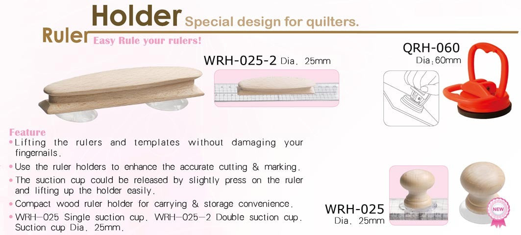 GIANT RULER GRIPPER Suction Cup Tool Grips Quilt Ruler,SPECIAL DESIGNS, USA SALE