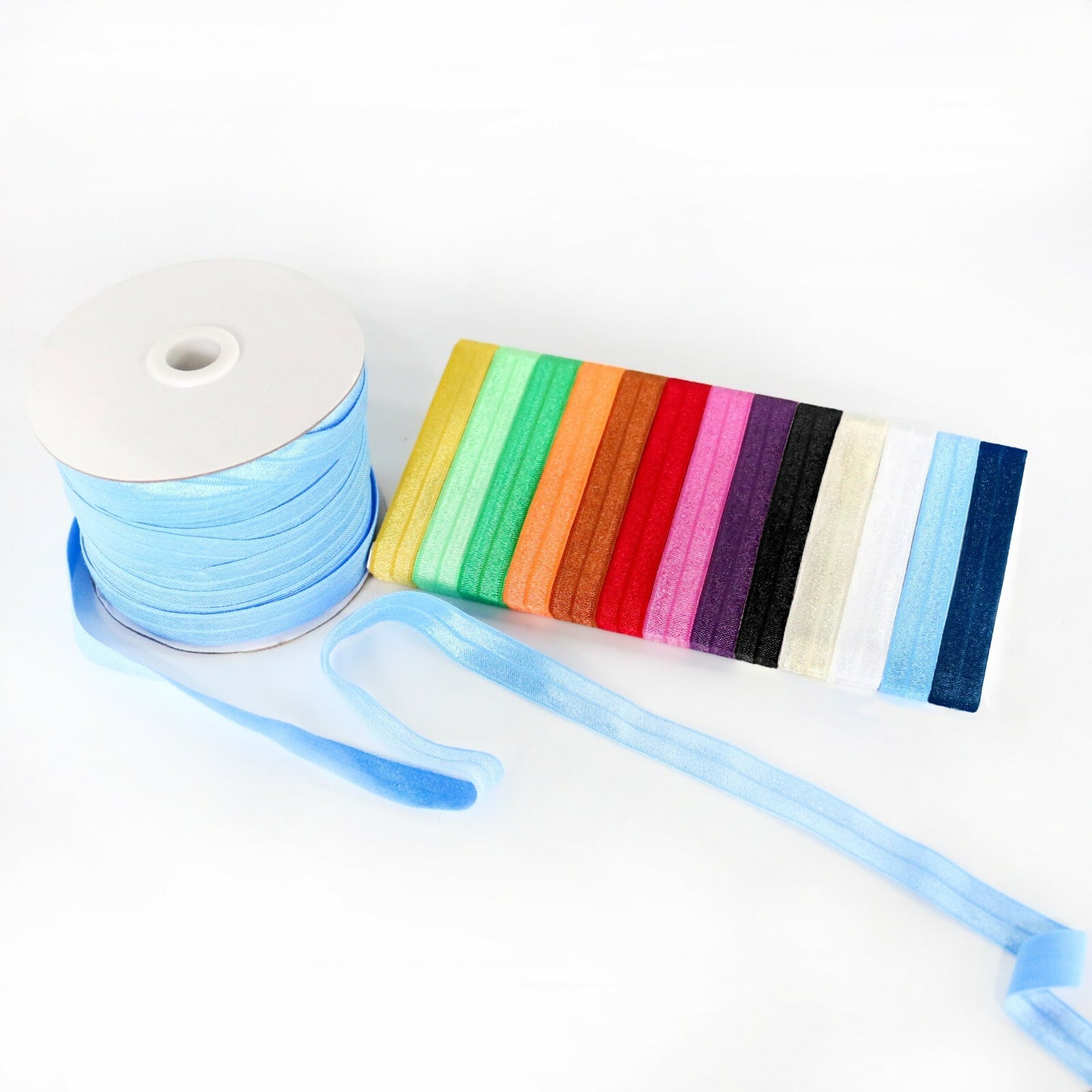 Fold Over Elastic 5/8" Shinny,GREAT COLORS, CHOOSE COLORS AND YARDAGE USA SALE