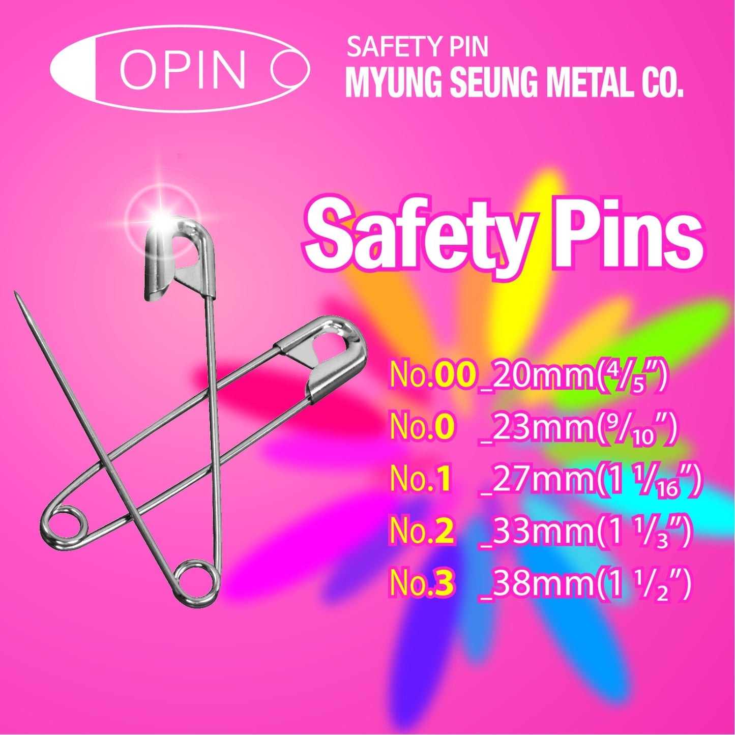 steel safety pins size# 00, 3/4" (20MM) 1440 pics will not rust, strong sharp