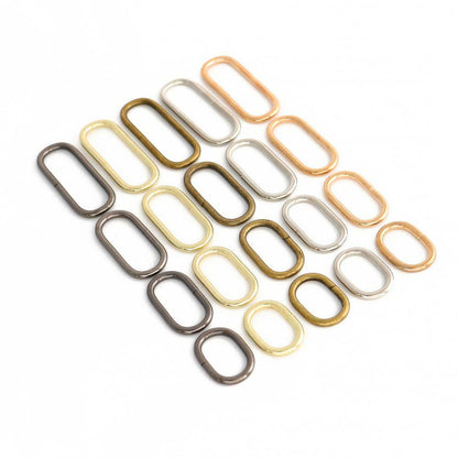 Oval Ring,Metal Ring Welded ,for straps,purses,bags,Choose quantity Size & color
