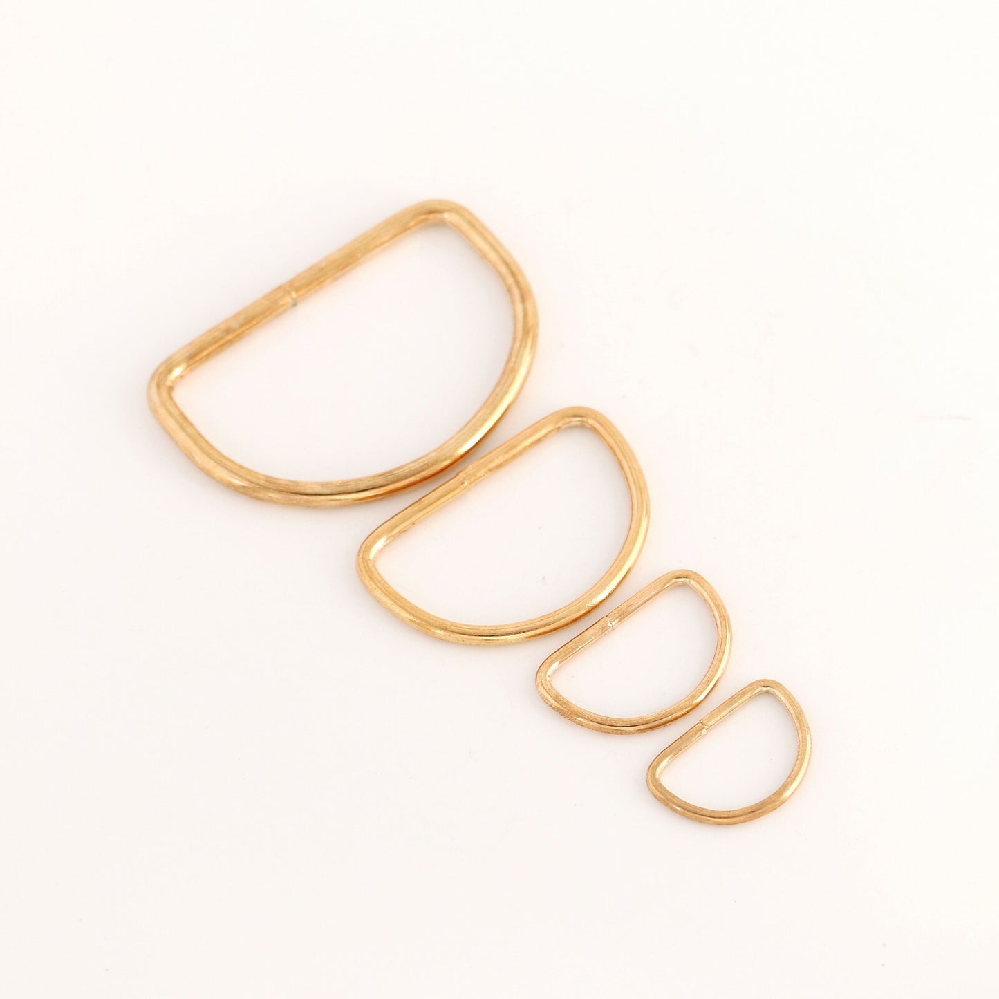 Metal D-Ring Welded ,for straps,purses,bags,Choose quantity Size & color (usa)
