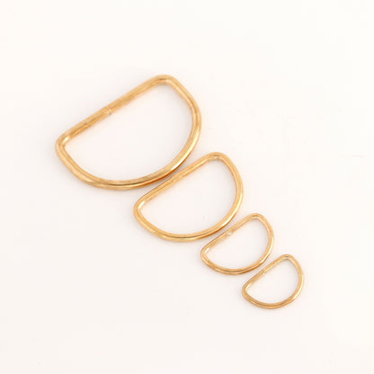 Metal D-Ring Welded ,for straps,purses,bags,Choose quantity Size & color (usa)