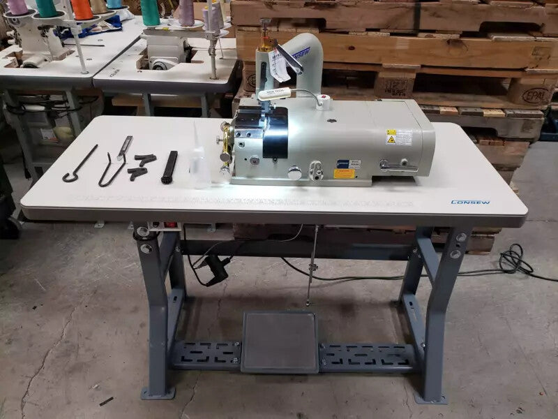 NEW Consew DCS-S4 Skiver Skiving Machine + Motor + Table FREE SHIPPING