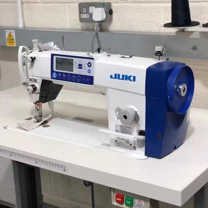 Juki DDL-8000ASSH Heavy Direct-drive, Lockstitch USB Voice Thread Trimmer, Table
