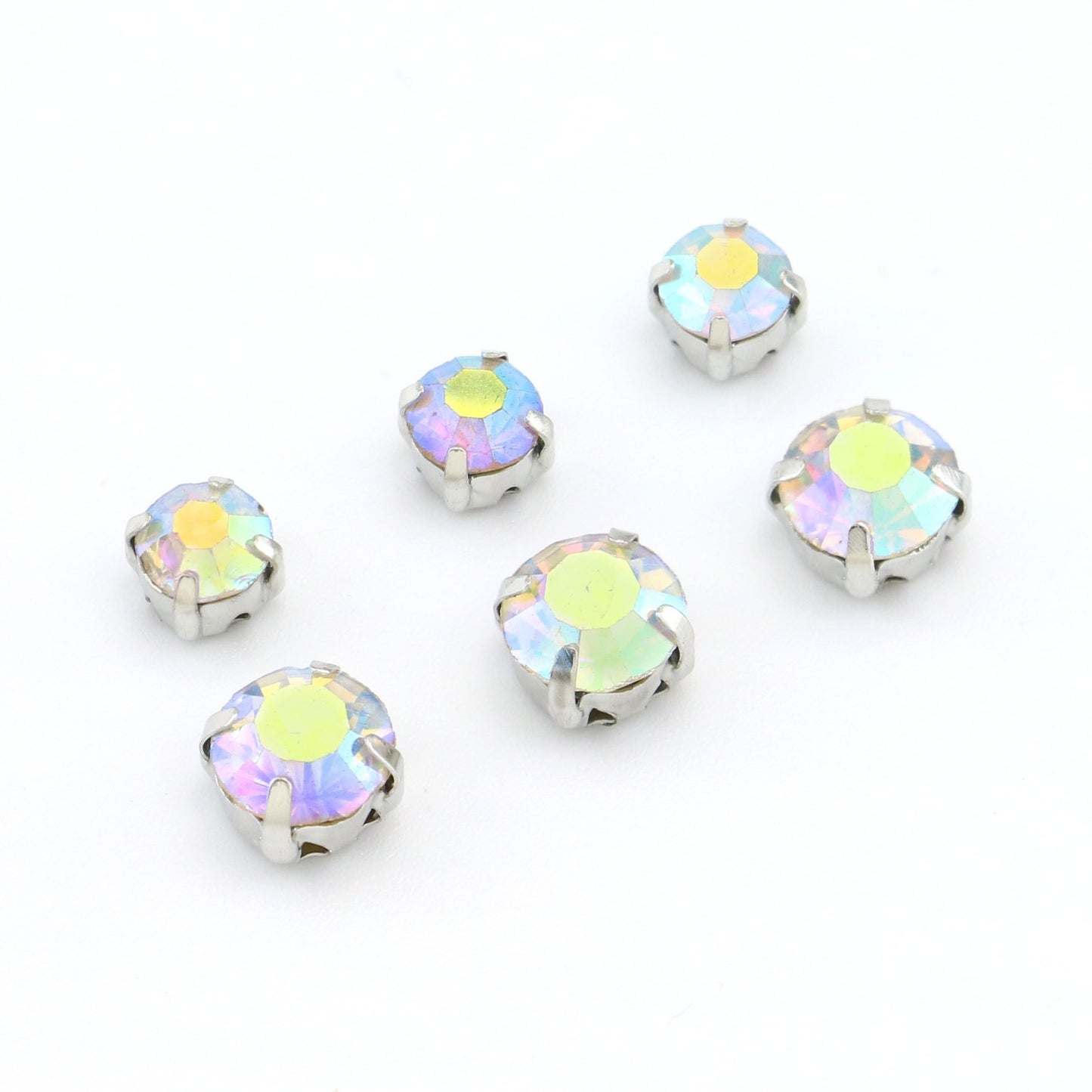 Sew On Rhinestones  pack 100 choose color and size