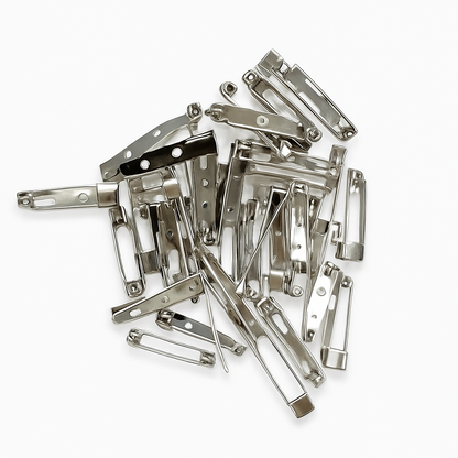 Non Locking Pin Backs 144 Pack 1" Choose Silver, or Gold