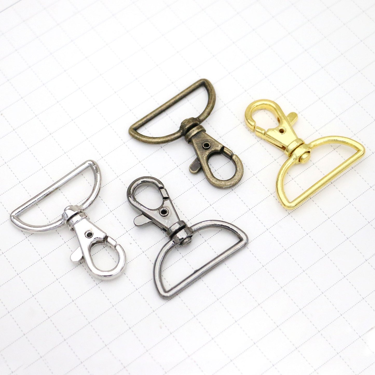 Lobster Claw Clasps Swivel Snap Hook, Choose color, size & quantities USA SOLD