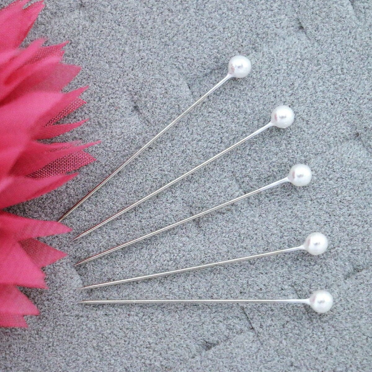 Ball Head Pins WHITE Color 1000/box 1-3/4" ,sharp ,perfect for sewing & quilting