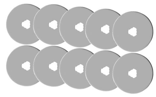 5 pices of 60MM ROTARY CUTTER BLADES fits,Olfa, Fiskars, DRITZ, Clover & more