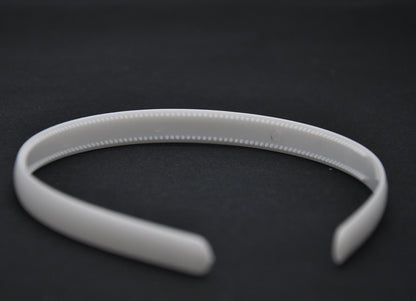 12 Plastic Headbands w/ Inner Teeth White or Black US Seller
