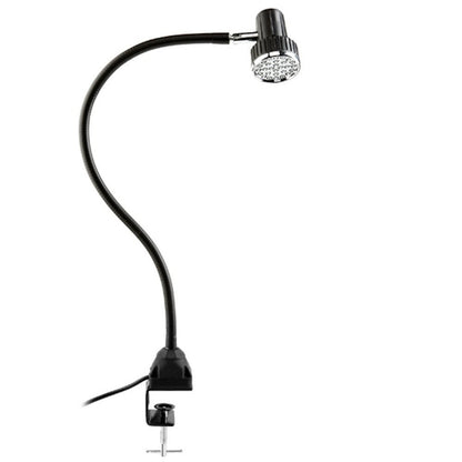 LED task Sewing LIGHT GOOSENECK lamp Bendable steel  22" c-clamp 110v + 28 LED